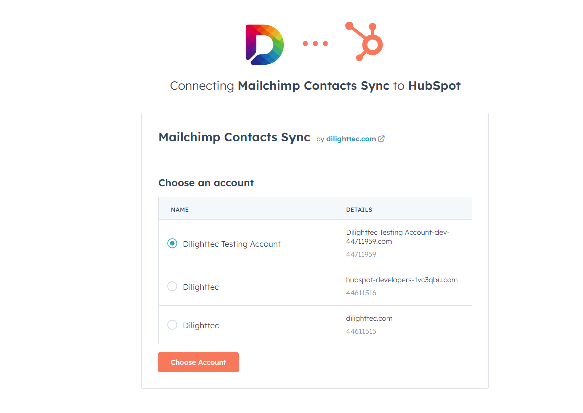 HubSpot Consent Screen